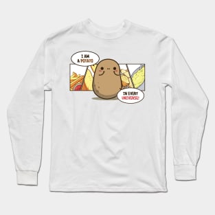 Cute Potato in Every Universe Long Sleeve T-Shirt